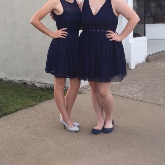 Navy Blue Formal Dress - Picture 1 of 3
